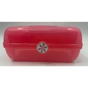 Vintage Caboodles 90s Make Up Jewelry Case Tiered Tray Pink EUC 2622  Made USA